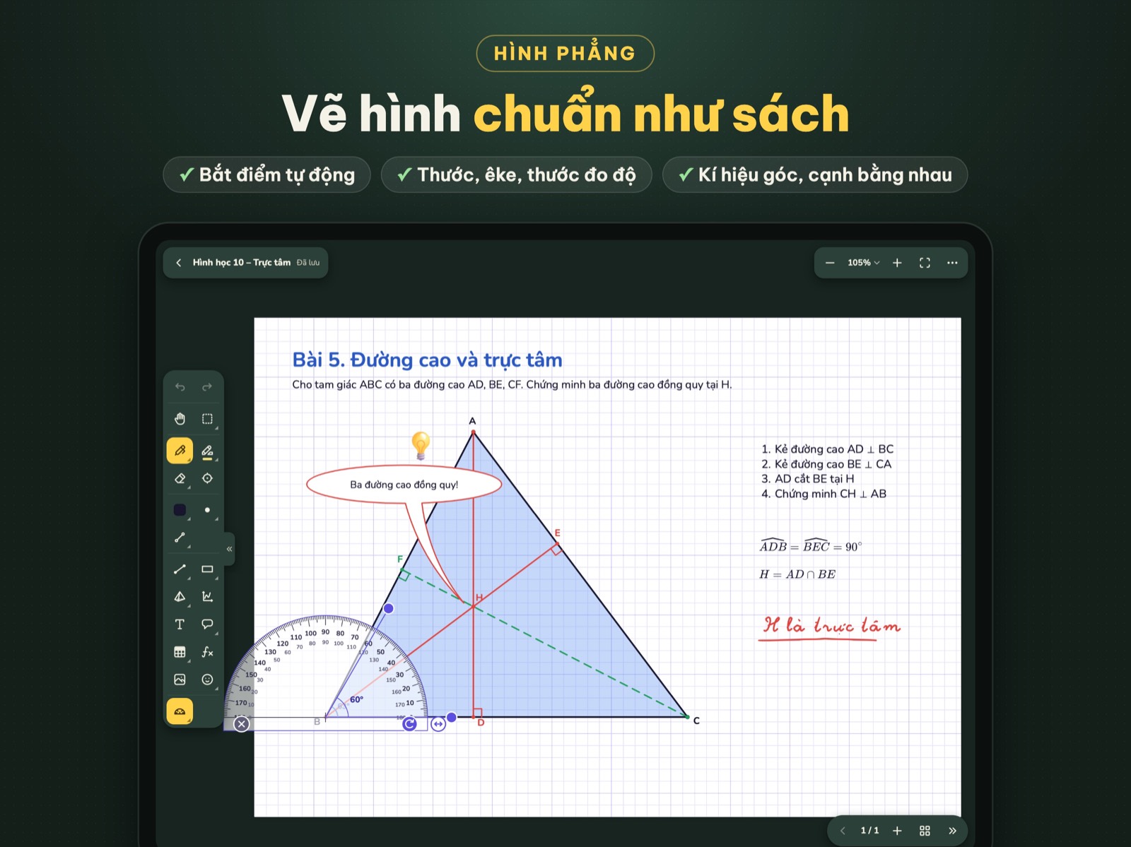 Hình học có bắt điểm và thước đo